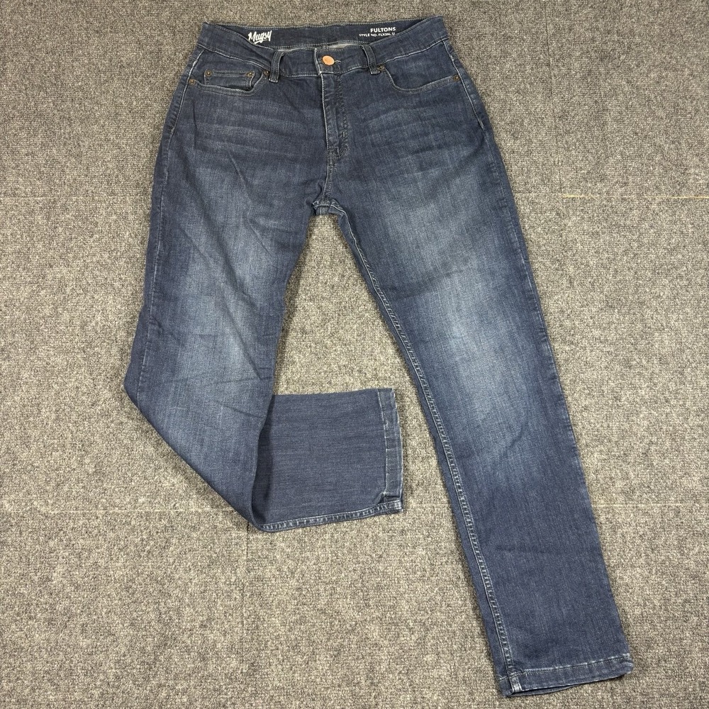 Mugsy Fultons Jeans Men's Fits 32x29 Blue Dark Wash Stretch Slim FLX3NFU